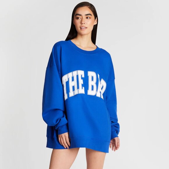 the bar Tops - The Bar - VARSITY SWEATSHIRT COBALT
